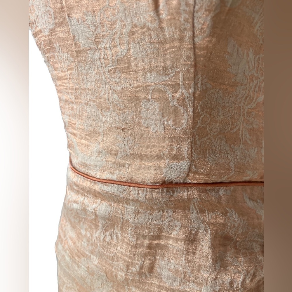 NWT Nicole Miller Metallic Strapless Vintage Style Dress 4 - Picture 5 of 11